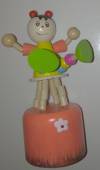 Wooden decoration with arms and legs (colorful) (OEM)